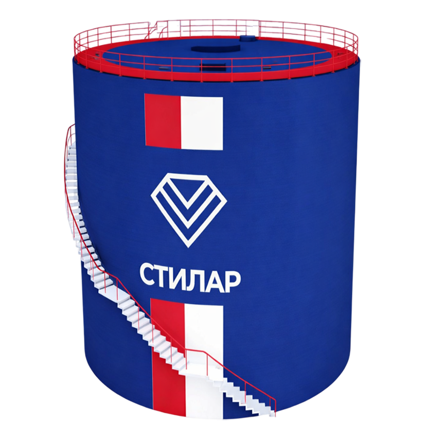 Цельносварной резервуар РВС для ГСМ 125 м³ от завода-производителя