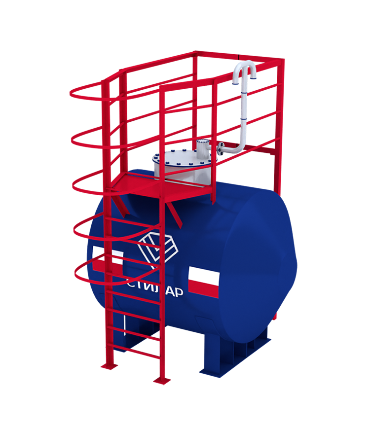 Горизонтальный резервуар РГСН для питьевой воды 3 м³ от завода-производителя